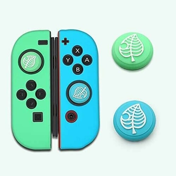 Animal Crossing Switch Thumb Grip Caps 4pc Nintendo Button Covers Cute Kawaii - Picture 2 of 2
